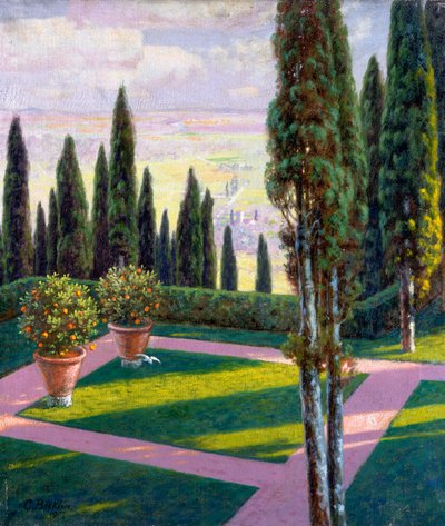 Garten der Villa Fiesolana von Arnold Böcklin